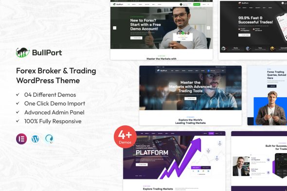 BullPort 1.0.0 – Forex Broker & Trading WordPress Theme