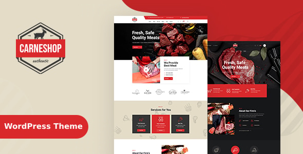 CarneShop 2.7 – Butcher & Meat Shop WordPress Theme + RTL