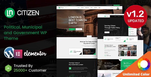 CityZen 2.6 – Municipal and Government WordPress Theme + RTL
