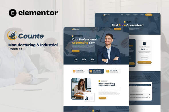 Counte  – Manufacturing & Industrial Elementor Template Kit