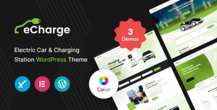 Echarge - Electric Vehicle Charging Station WordPress Theme