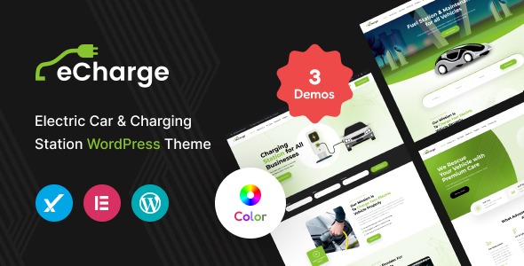 Echarge 1.5 – Electric Vehicle Charging Station WordPress Theme