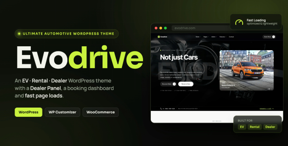 Evodrive 1.0.1 – Car Rental & Dealer WordPress Theme