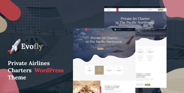 Evofly 1.2 – Private Airline Charter WordPress Theme