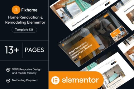 Fixhome - Home Renovation & Remodeling Elementor Template Kit