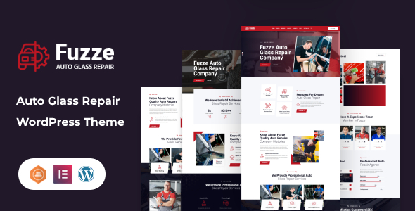 Fuzze 1.5.0 – Auto Glass Repair WordPress Theme