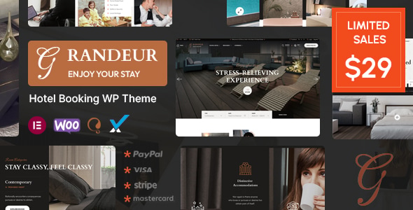 Grandeur 1.5 – Hotel Booking WordPress Theme