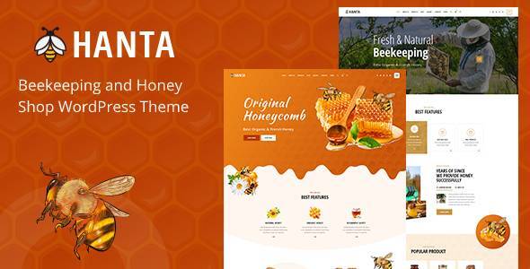 Hanta 1.8 – Beekeeping and Honey Shop WordPress Theme