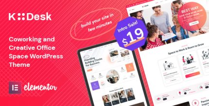 Kodesk - Coworking and Office Space WordPress Theme
