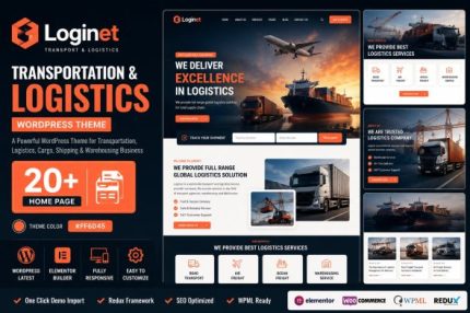 Loginet - Transportation & Logistics WordPress The