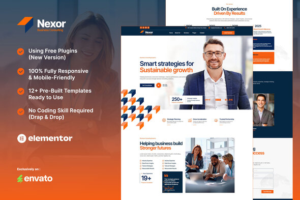 Nexor  – Business Consulting Elementor Template Kit