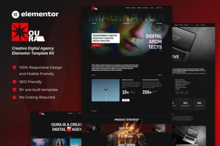Oura - Creative Digital Agency Elementor Template Kit