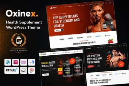 Oxinex - Health Supplement WordPress Theme