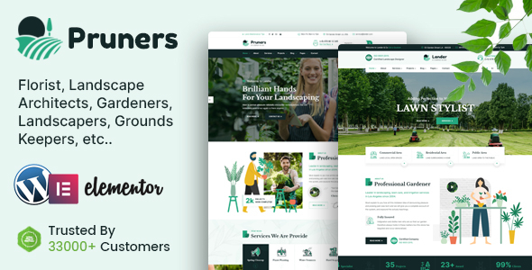 Pruners 1.8 – Garden Landscaper WordPress Theme