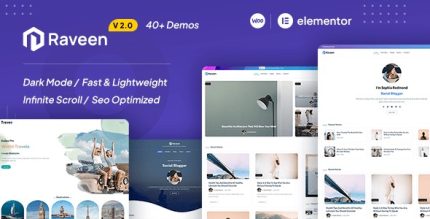 Raveen - Personal Blog & Magazine WordPress Theme