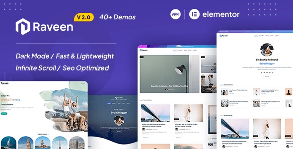 Raveen 2.5 – Personal Blog & Magazine WordPress Theme