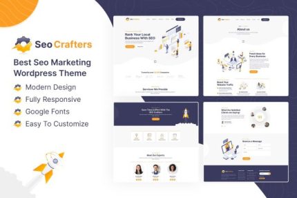 SEO Crafters - Marketing Agency WordPress Theme