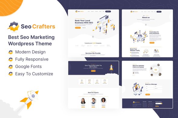 SEO Crafters 1.0.0 – Marketing Agency WordPress Theme