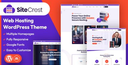 SiteCrest - Web Hosting WordPress & WHMCS Theme