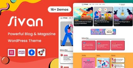 Sivan - Blog & Magazine WordPress Theme