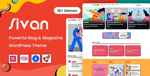 Sivan 2.1 – Blog & Magazine WordPress Theme
