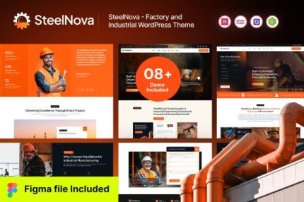SteelNova - Factory & Industrial WordPress Theme