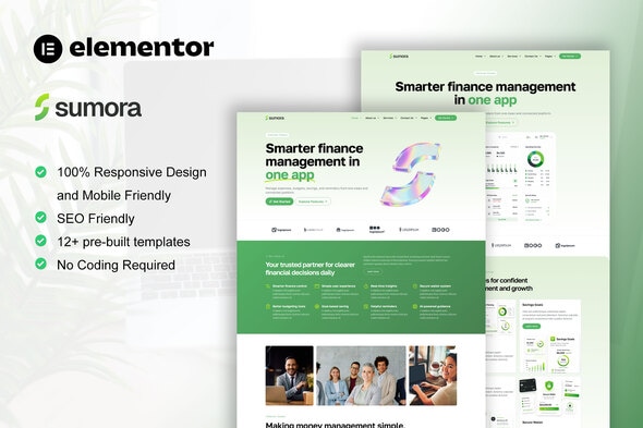 Sumora  – IT Services & Startup Company Elementor Template Kit