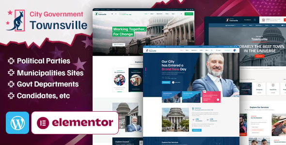 TownsVille 1.2 – Political Party & Candidate WordPress Theme