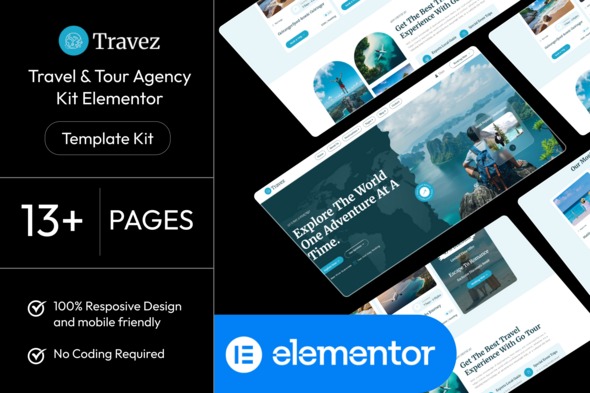 Travez  – Travel & Tour Agency Elementor Template Kit