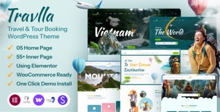 Travlla - Travel & Tour Booking Agency WordPress Theme