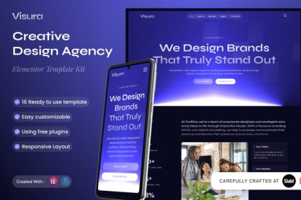 Visura - Creative Design Agency Elementor Template Kit