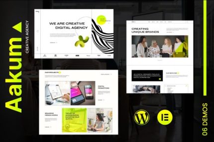 Aakum - Creative Agency WordPress Theme
