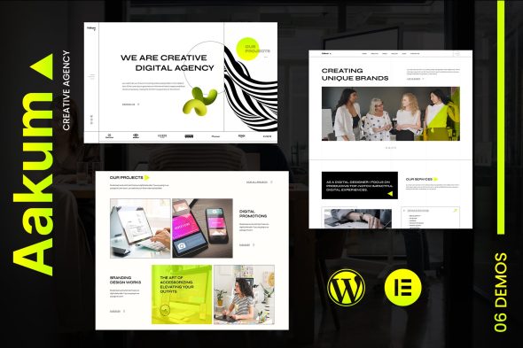 Aakum 1.0.9 – Creative Agency WordPress Theme