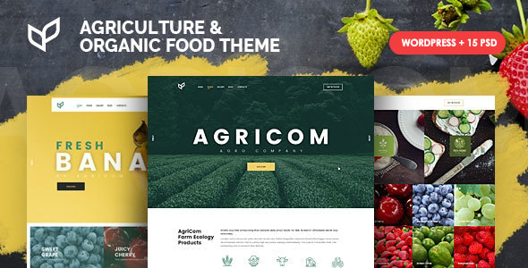 Agricom 1.8.10 – Agriculture & Organic Food WordPress Theme