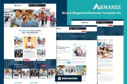 Armanee - Blog And Magazine Elementor Template Kit