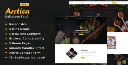Artica - Restaurant WordPress theme