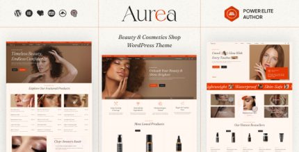 Aurea - Beauty Cosmetic WordPress Theme