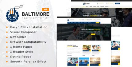 Baltimore - Industrial Business WordPress Theme