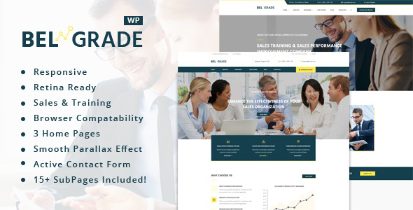 Belgrade 2.5 – Training Business WordPress Theme