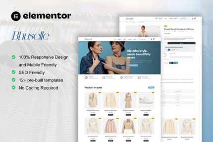 Bhuselle - WooCommerce Fashion Store Elementor Template Kit
