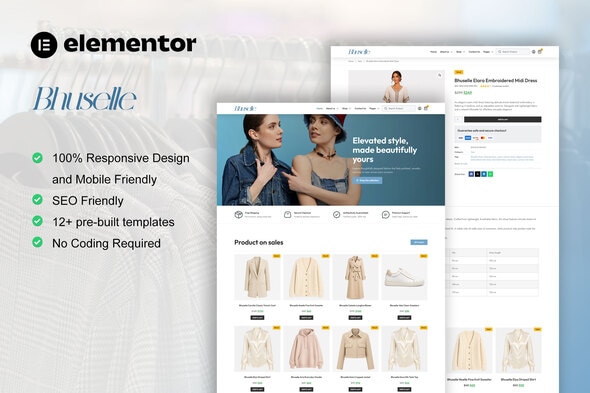 Bhuselle  – WooCommerce Fashion Store Elementor Template Kit