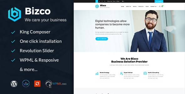 Bizco 2.7 – Business Consulting and Professional Services WordPress Theme