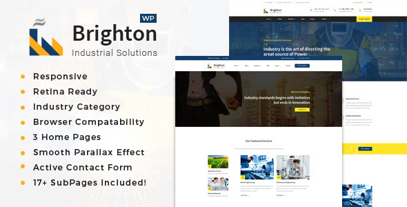 Brighton 2.6 – Factory and Industry WordPress Theme