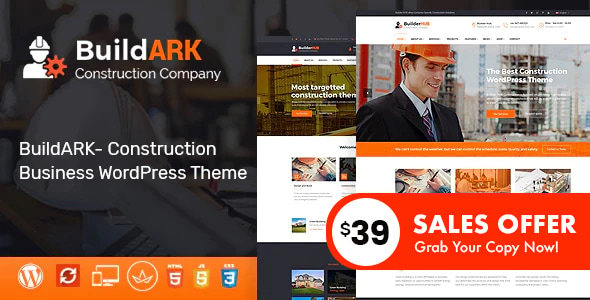 BuildARK - Construction Business WordPress Theme