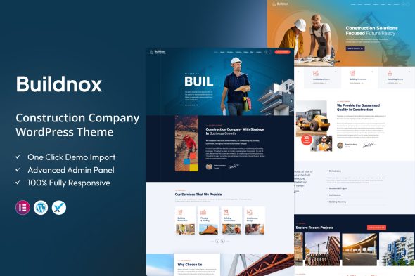 Buildnox 1.4 – Construction Company WordPress Theme