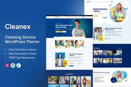 Cleanex - Cleaning Service WordPress Theme