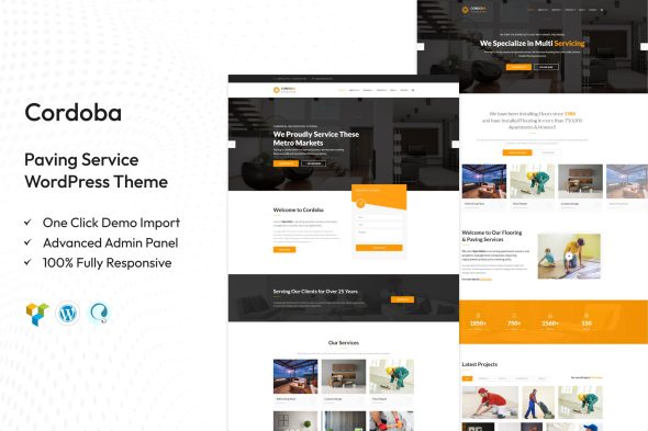 Cordoba 2.3 – Paving Service WordPress Theme