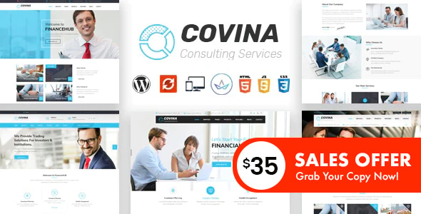 Covina 2.6 – Business Consulting and Professional Services WordPress Theme
