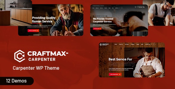 Craftmax 1.2 – Carpenter WordPress Theme