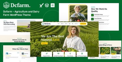 Dcfarm - Agriculture and Dairy Farm WordPress Theme